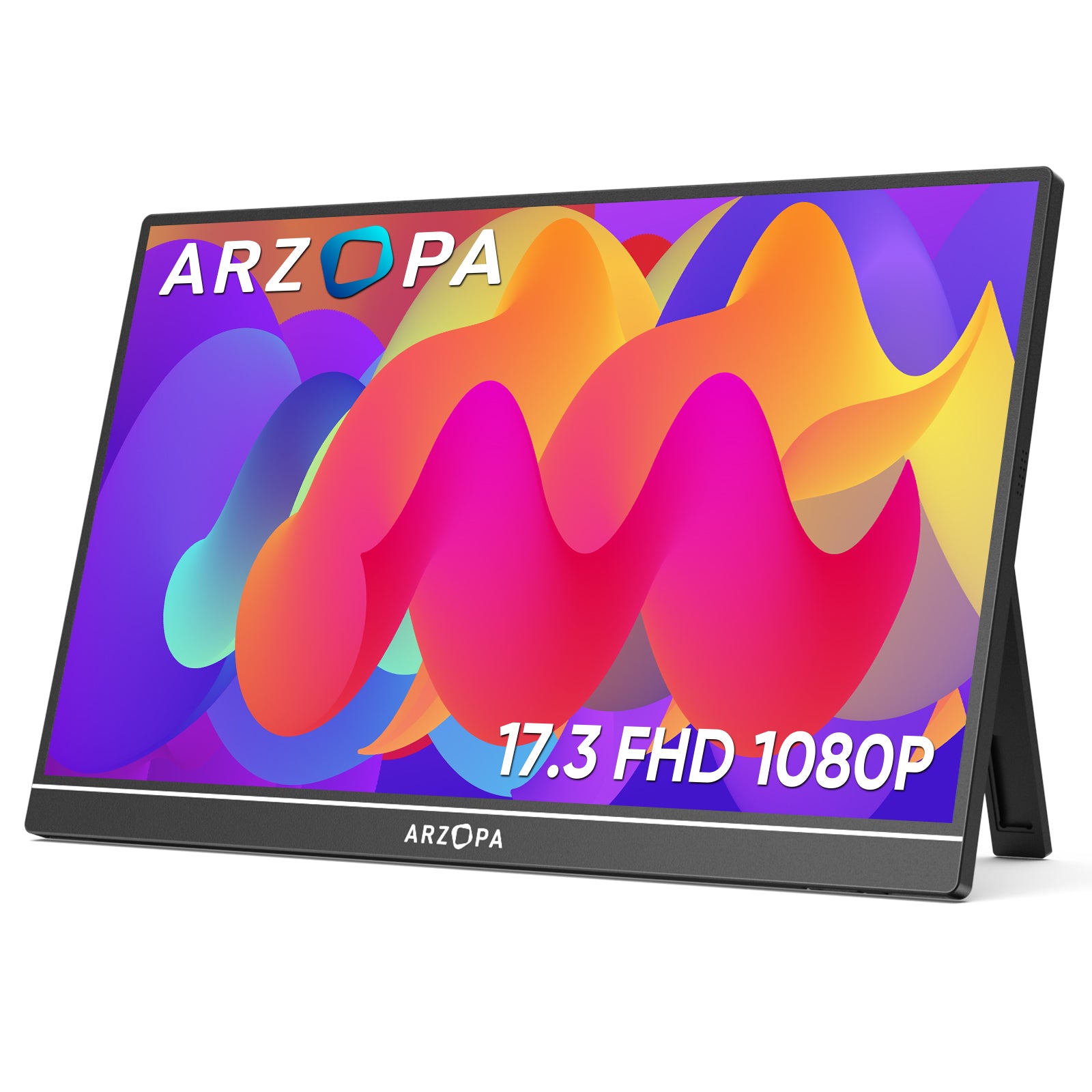Portable Monitor, Arzopa 15.6'' 1080P FHD Laptop Monitor USB C HDMI
