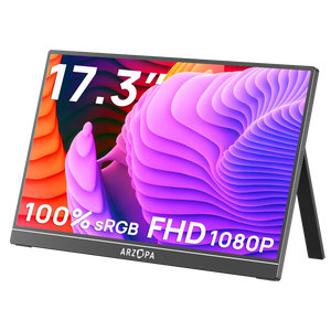 Arzopa A1M | 17.3'' 1080p Large Portable Monitor for Work