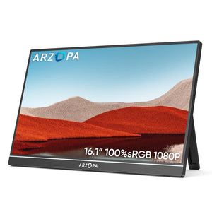 Arzopa Z1C Portable Monitor | 16.1" FHD 100%sRGB Display